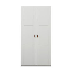 LIFETIME KIDSROOMS Kleiderschrank 100 cm mit 2 Türen whitewash