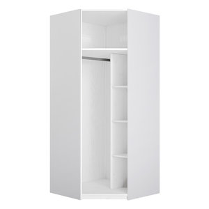 LIFETIME KIDSROOMS Corner wardrobe without door white