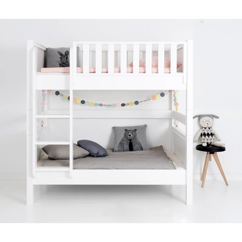 Sanders Fanny bunk bed Junior 90/120 x 160 with large underbed white