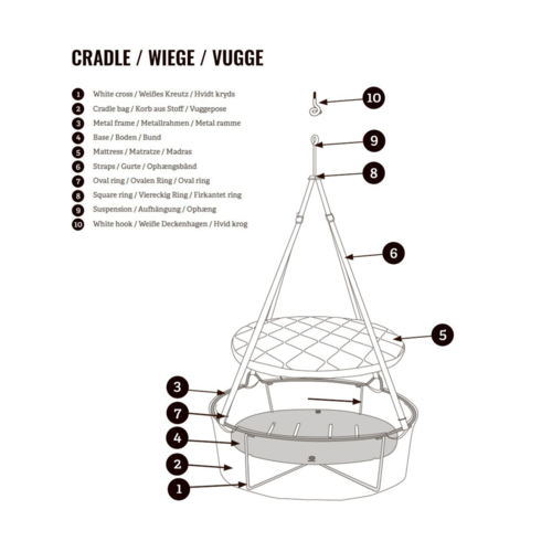 Leander Metal cross for the Leander cradle