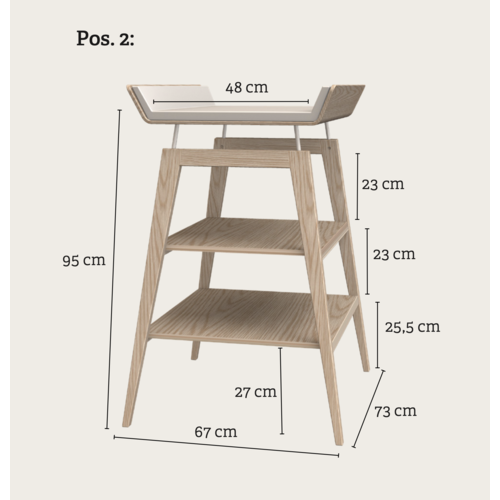 Leander Linea changing table oak