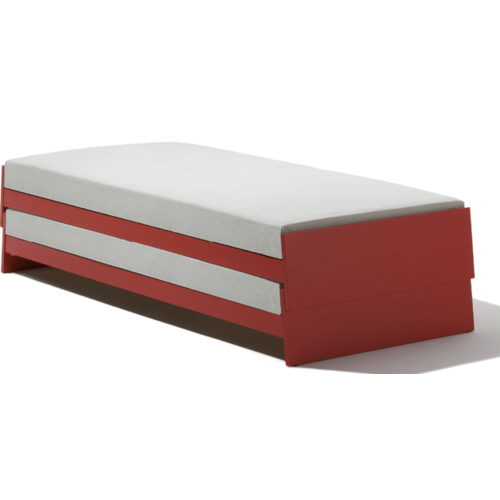 Richard Lampert Stacking bed Lönneberga birch multiplex red