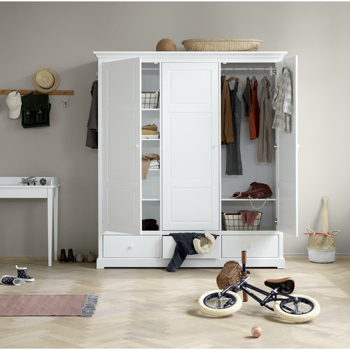 Oliver Furniture Seaside Classic wardrobe 3 doors white