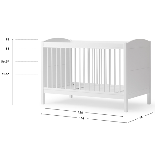 Oliver Furniture Seaside Lille+ baby crib white