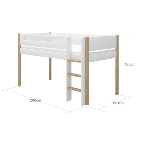 FLEXA Half Height Bed NOR straight ladder