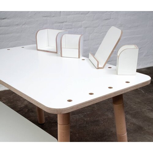 Pure Position Growing Table Kindertisch Set 9-tlg. weiss