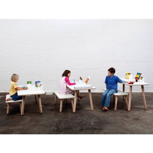 Pure Position Growing Table children's table set 9 pcs. white