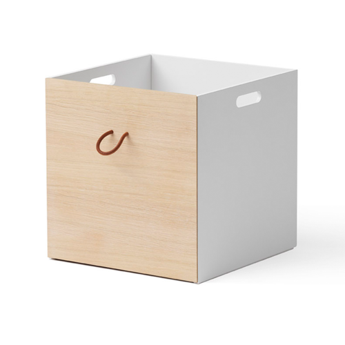 Oliver Furniture Wood Kisten weiß-Eiche 2 Stück