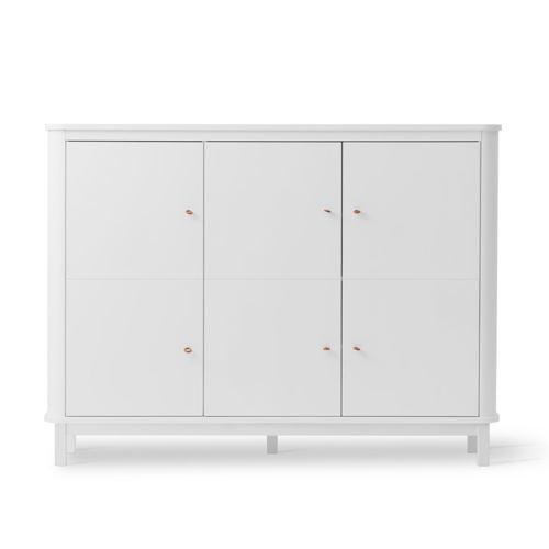 Oliver Furniture Wood multi cupboard 3 doors white