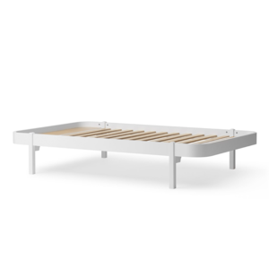 Oliver Furniture Wood Lounger 120 x 200 cm, white