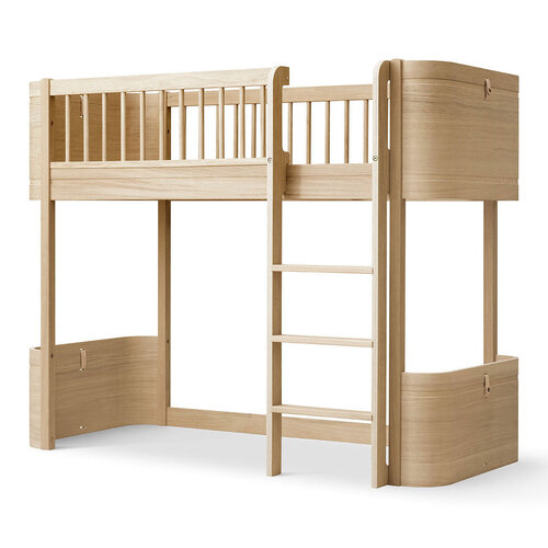 Oliver Furniture Wood Mini+ halbhohes Hochbett Eiche