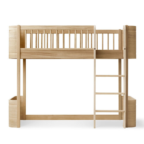 Oliver Furniture Wood Mini+ halbhohes Hochbett Eiche