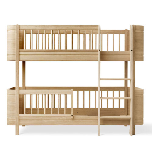 Oliver Furniture Wood Mini+ low loft bunk bed oak