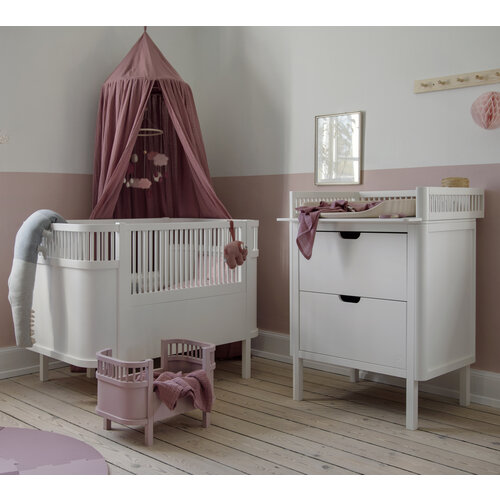 Sebra Baby & Juniorbett classic weiß