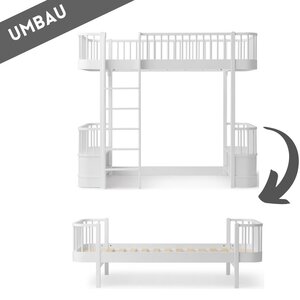Oliver Furniture Conversion loft bed to single bed white