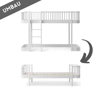 Oliver Furniture Umbau halbhohes Bett zum Einzelbett Wood weiß