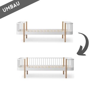 Oliver Furniture Conversion single bed to sofa bed oak