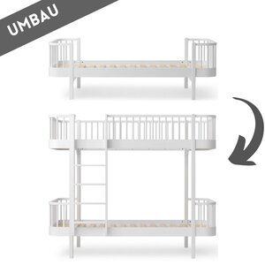 Oliver Furniture Conversion single bed to bunk bed white