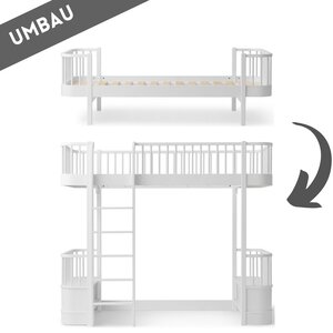 Oliver Furniture Umbau Wood Einzel/Junior zum Hochbett weiß