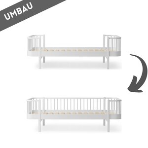 Oliver Furniture Umbau Einzelbett zum Bettsofa Wood weiß