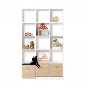 Oliver Furniture Wood Shelving unit vertical 3x5