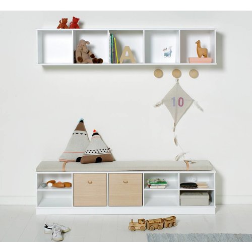 Oliver Furniture Wood Shelving unit horizontal 5x1