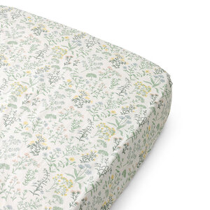 DEAR APRIL Fitted sheet  Baby Summer Flowers 70 x 140 Wood