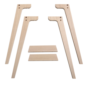 Oliver Furniture Wood Tischbeinset für 66 cm