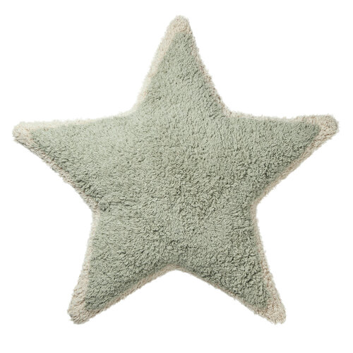 LIFETIME KIDSROOMS Shaped cushion Star - Sage blue