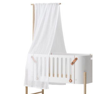 Oliver Furniture Wood Co-sleeper canopy, white