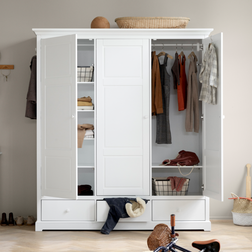 Oliver Furniture Seaside Classic Kleiderschrank 3-türig weiß