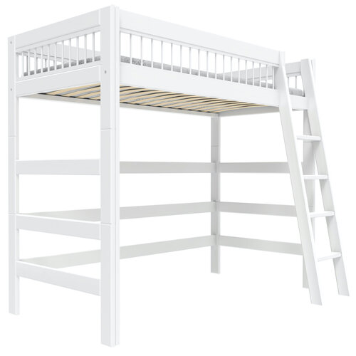 LIFETIME KIDSROOMS Loft bed BREEZE slanted ladder