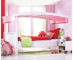 Haba Matti Bett Matti Mit Bogen Weiss Rosa Romy Kindermobel