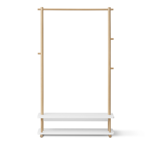 Oliver Furniture Camp Clothes Rail white-Oak