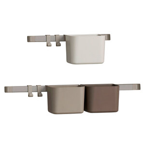Leander Organisationselemente 3 + 2 Schienen Cappuccino
