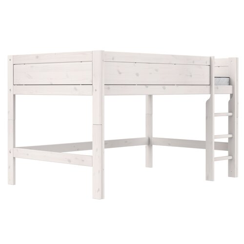 LIFETIME KIDSROOMS Half height bed 120 x 200 in whitewash