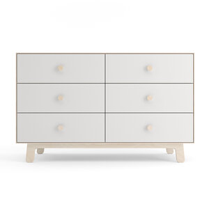 Oeuf Merlin dresser 6 drawer in white-birch