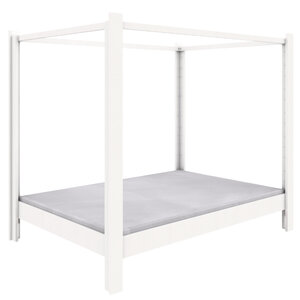 WOOKIDS Destyle Himmelbett 140 cm weiß