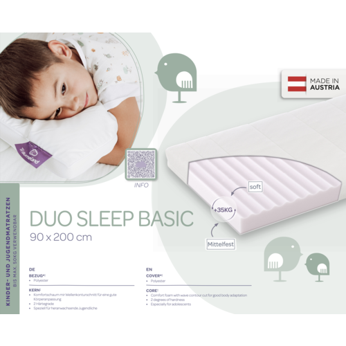 Träumeland Mattress Duo Sleep Basic 90 x 200