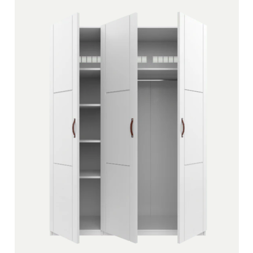 LIFETIME KIDSROOMS Kleiderschrank 150 cm mit 3 Türen in whitewash