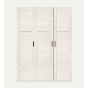 LIFETIME KIDSROOMS Closet 150 cm with 3 doors whitewash