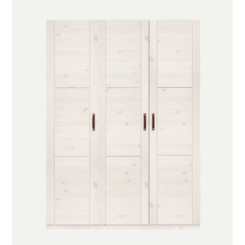 LIFETIME KIDSROOMS Kleiderschrank 150 cm mit 3 Türen in whitewash