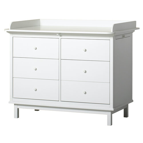 Oliver Furniture Seaside Wickelplatte für Kommode mit 6 Schubladen