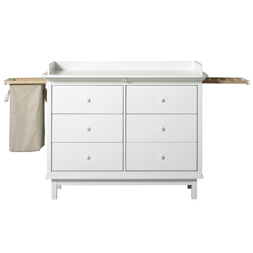 Oliver Furniture Seaside Wickelplatte für Kommode mit 6 Schubladen