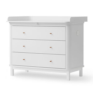 Oliver Furniture Wood nursey dresser 3 drawers white