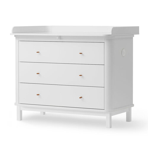 Oliver Furniture Wood nursey dresser 3 drawers white