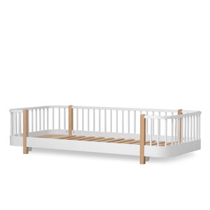 Oliver Furniture Wood Original Floor Bed 90x200 white-oak