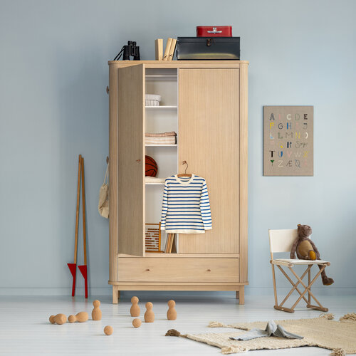 Oliver Furniture Wood Kleiderschrank 3-türig Eiche