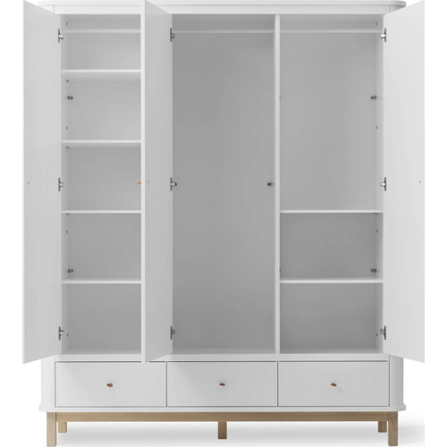 Oliver Furniture Wood Kleiderschrank 3-türig Eiche