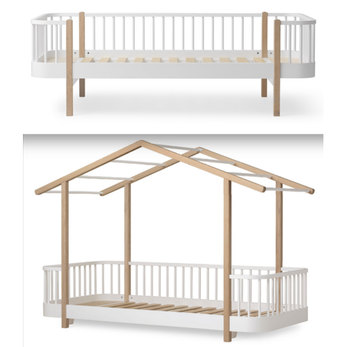 Oliver Furniture Wood Original Umbau zum Hausbett weiß-Eiche